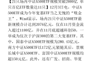 ETF规模速报 | 科创50ETF净流入超3亿元，中证1000ETF、中证500ETF净流出超12亿元