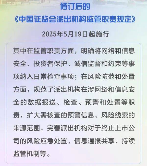 证监会拟进一步规范 派出机构监管职责