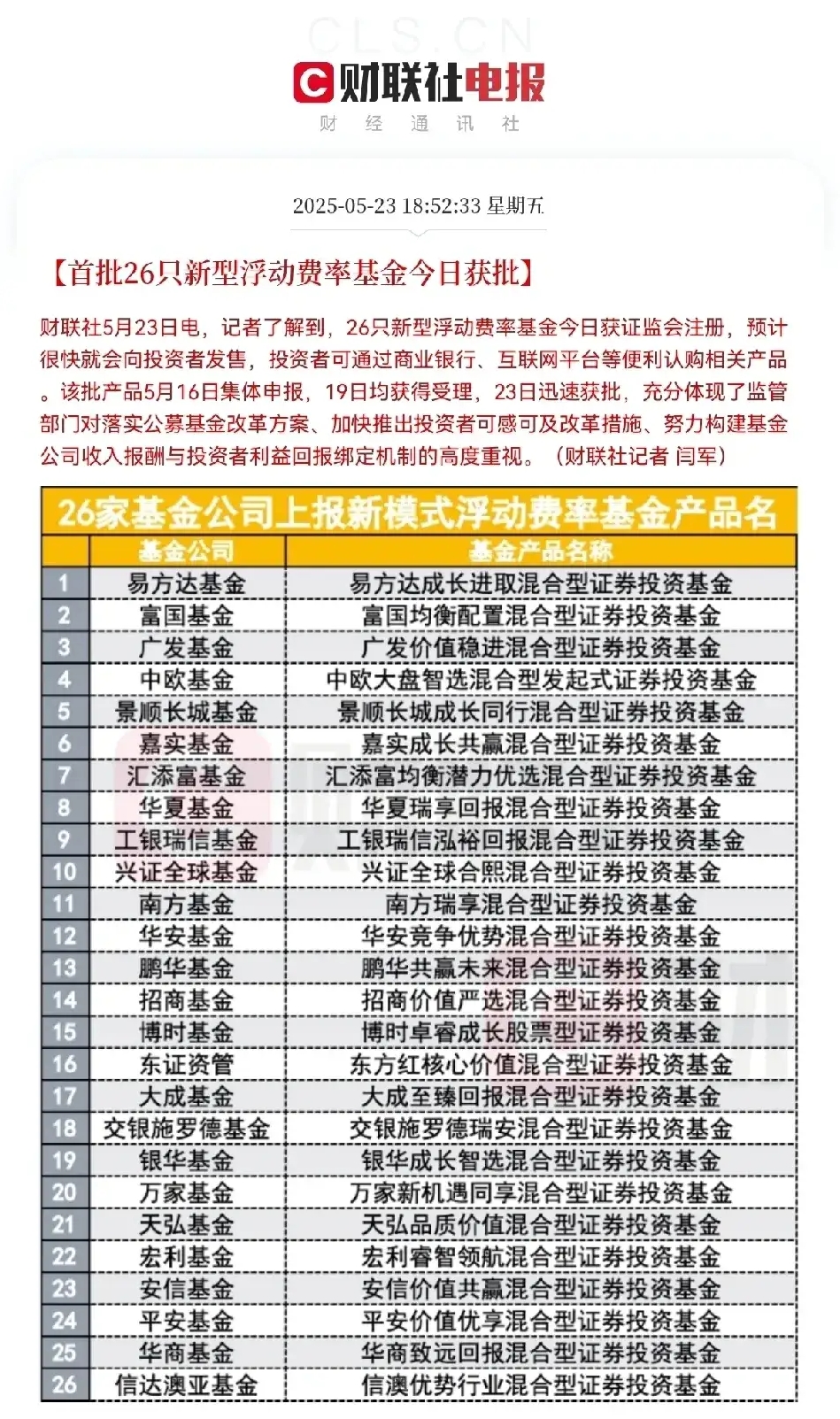 8月公募基金发行数量创年内新高;多只基金开放申购