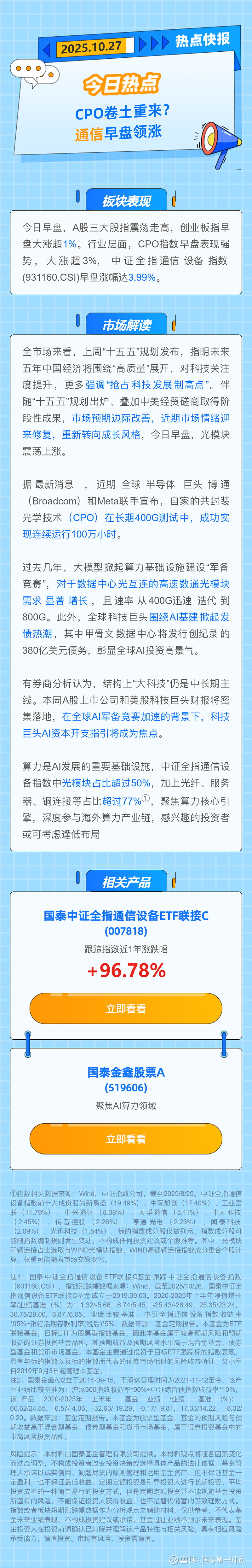 通信设备ETF涨超6%
